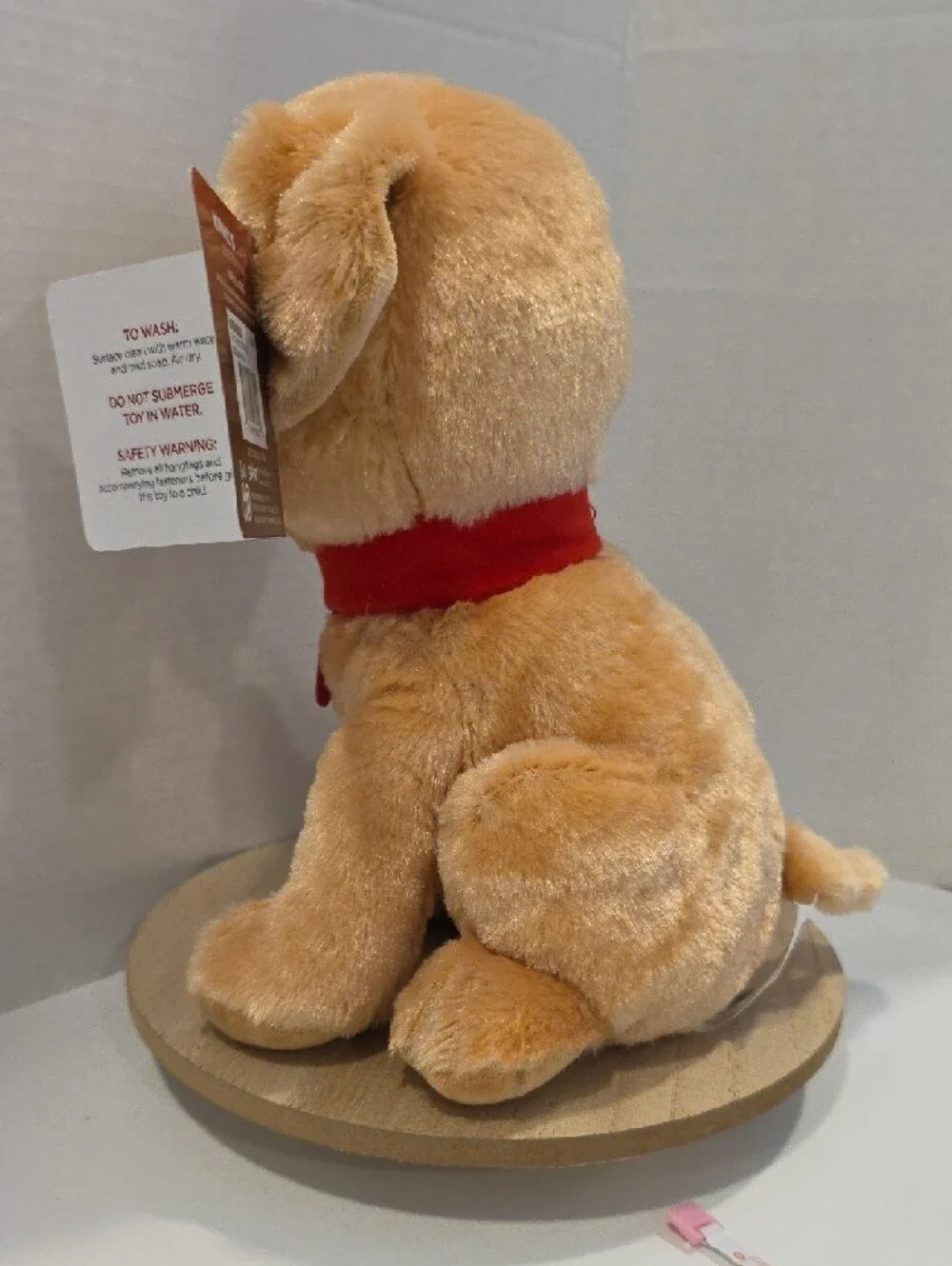 Mattel 80 Barbie Tan Plush Puppy with Red Collar By Kohl's Cares NWT